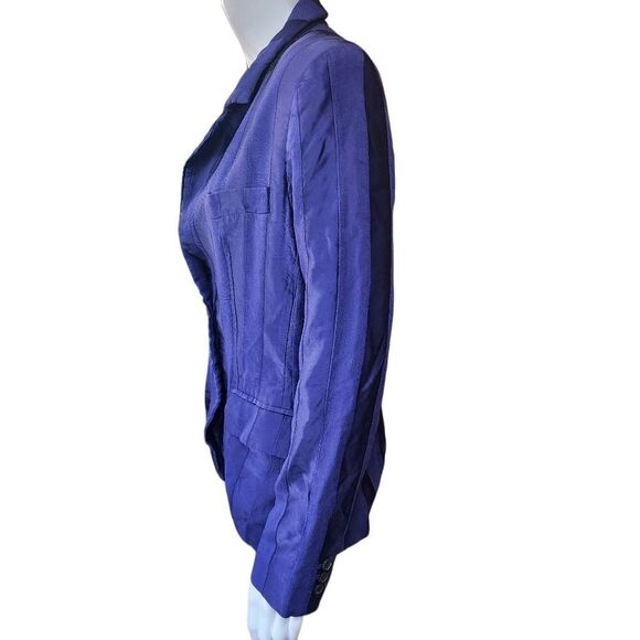 Câllas Navy Blue Striped James Blazer (42) - Picture 6 of 11